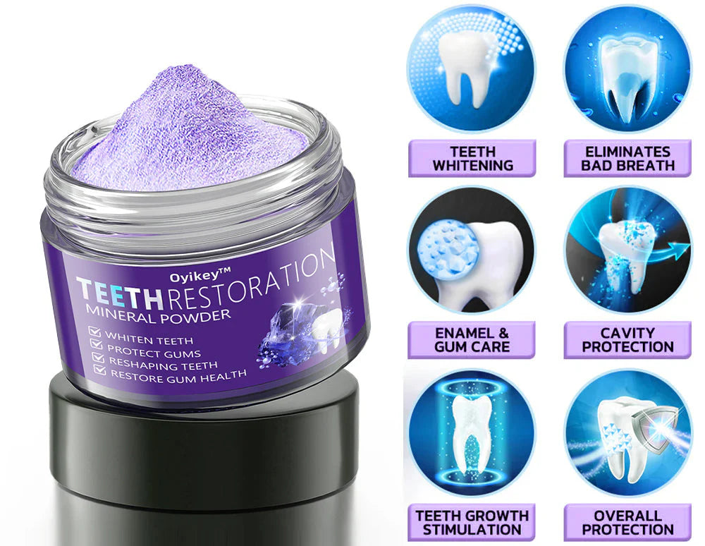 Oyikey™ Teeth Restoration Mineral Powder👩⚕️(ADA recommended)Last Day Discount🔥
