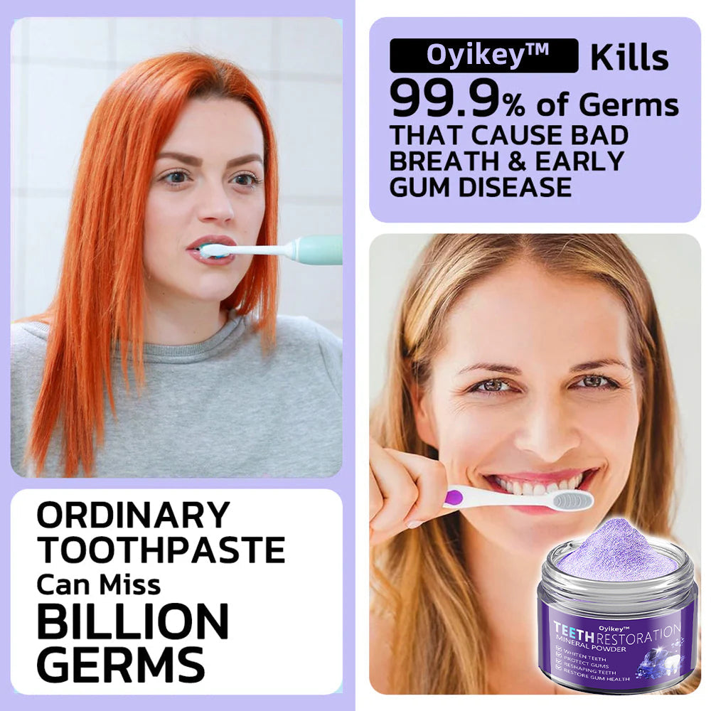 Oyikey™ Teeth Restoration Mineral Powder👩⚕️(ADA recommended)Last Day Discount🔥
