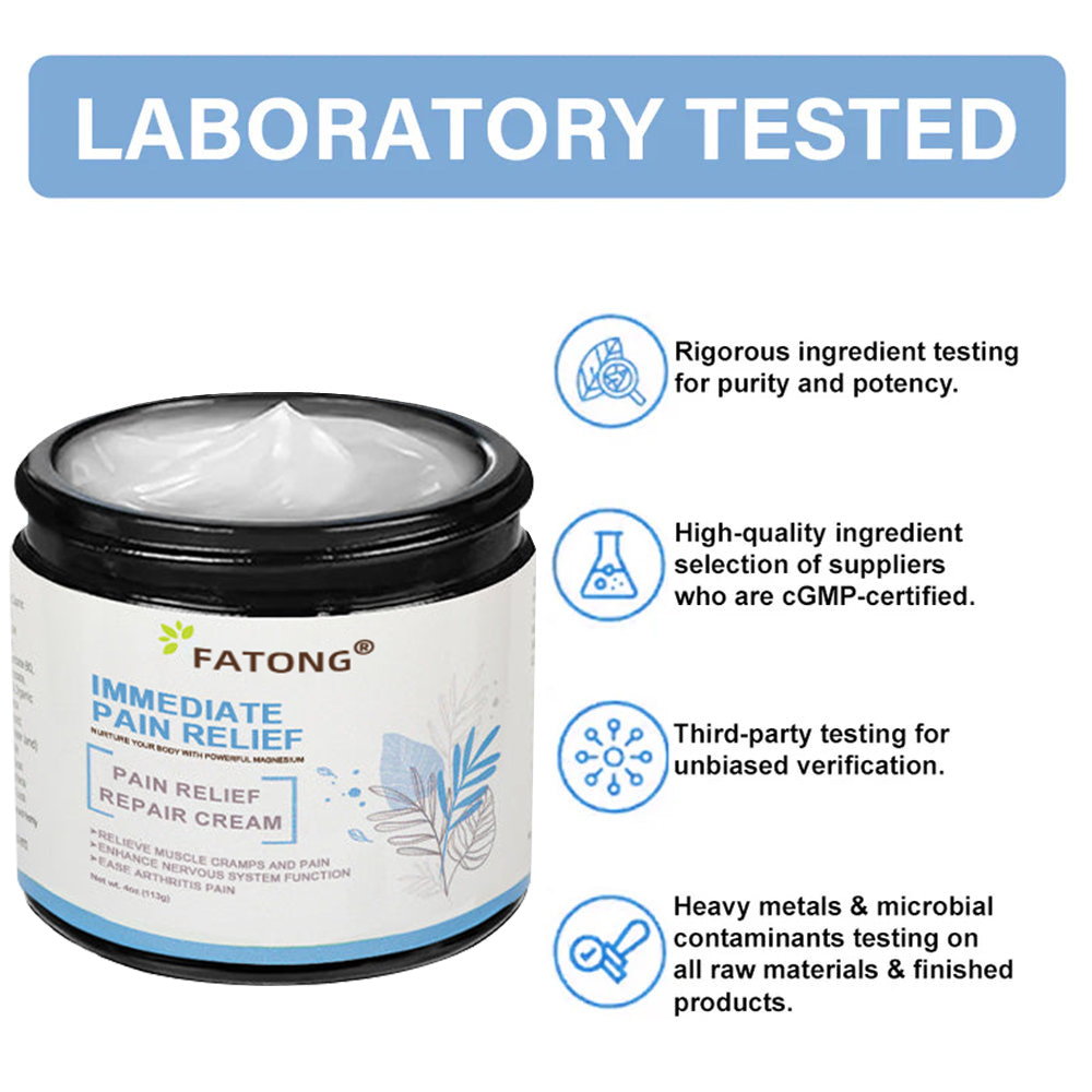 ✅Medicare Approved: FATONG® Magnesium Pain Healing Bone Cream (Relief of neuropathy, chronic pain, muscle spasms, cramps or twitches, poor bone health and other arthritis)