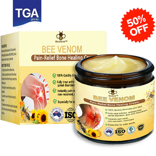 ✅Official Store: Bostore™ Bee-Venom Pain-Relief Bone Healing Cream👨⚕️Orthopaedic Association(AOA) Approved (Reducing joint swelling, pain, stiffness, redness, warmth, soreness, and joint fatigue)
