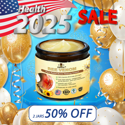 The Best Natural Pain Relief Cream of 2024: Diapason™ Bee-Venom Pain-Relief Bone Healing Cream👨⚕️American Osteopathic Association (AOA) Approved (Reducing joint swelling, pain, stiffness, redness, warmth, soreness, and joint fatigue)