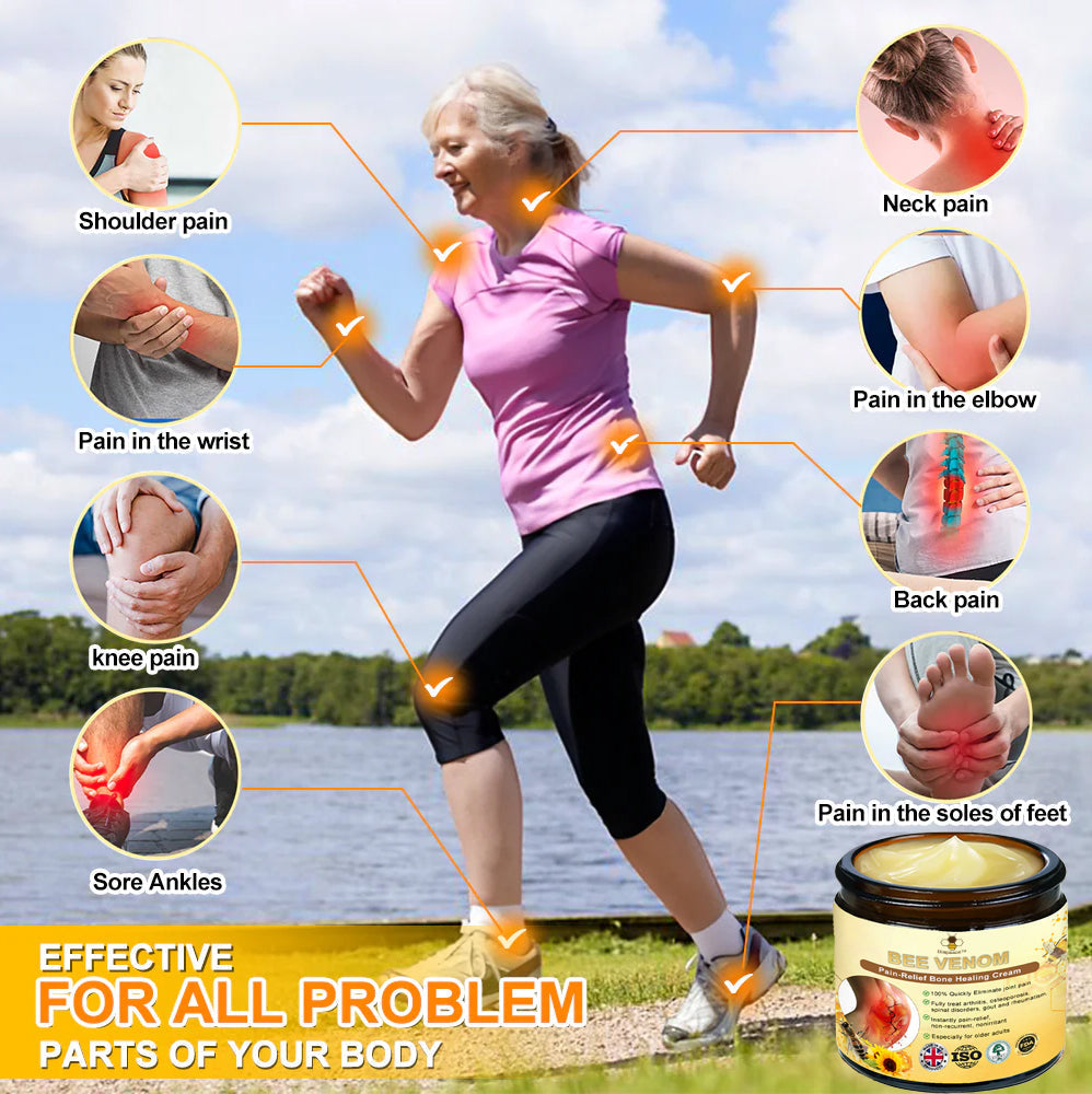 The Best Natural Pain Relief Cream of 2024: Diapason™ Bee-Venom Pain-Relief Bone Healing Cream👨⚕️American Osteopathic Association (AOA) Approved (Reducing joint swelling, pain, stiffness, redness, warmth, soreness, and joint fatigue)