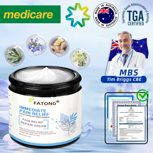 ✅Medicare Approved: FATONG® Magnesium Pain Healing Bone Cream (Relief of neuropathy, chronic pain, muscle spasms, cramps or twitches, poor bone health and other arthritis)