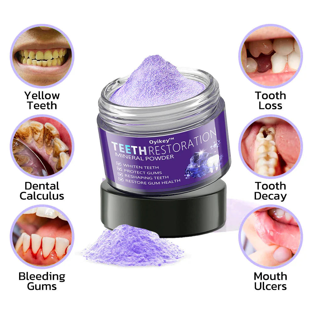 Oyikey™ Teeth Restoration Mineral Powder👩‍⚕️(ADA recommended)Last Day Discount🔥