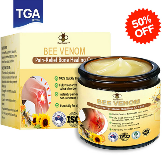 ✅Official Store: Bostore™ Bee-Venom Pain-Relief Bone Healing Cream👨‍⚕️Orthopaedic Association(AOA) Approved (Reducing joint swelling, pain, stiffness, redness, warmth, soreness, and joint fatigue)