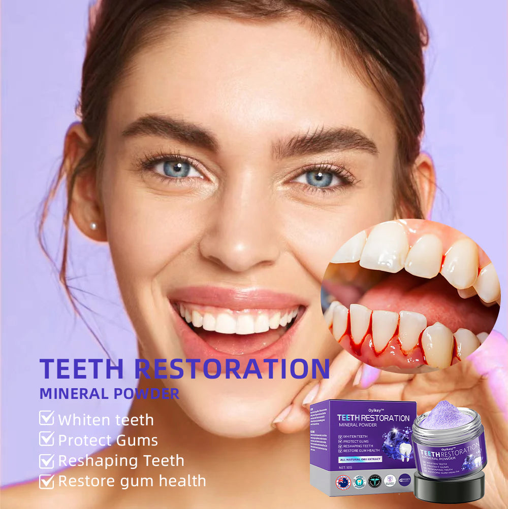 Oyikey™ Teeth Restoration Mineral Powder👩‍⚕️(ADA recommended)Last Day Discount🔥